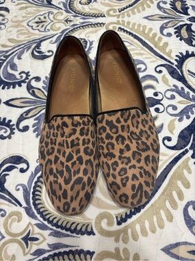 Vionic Women's Leopard-Print Slip-On Loafers in Brown and Black